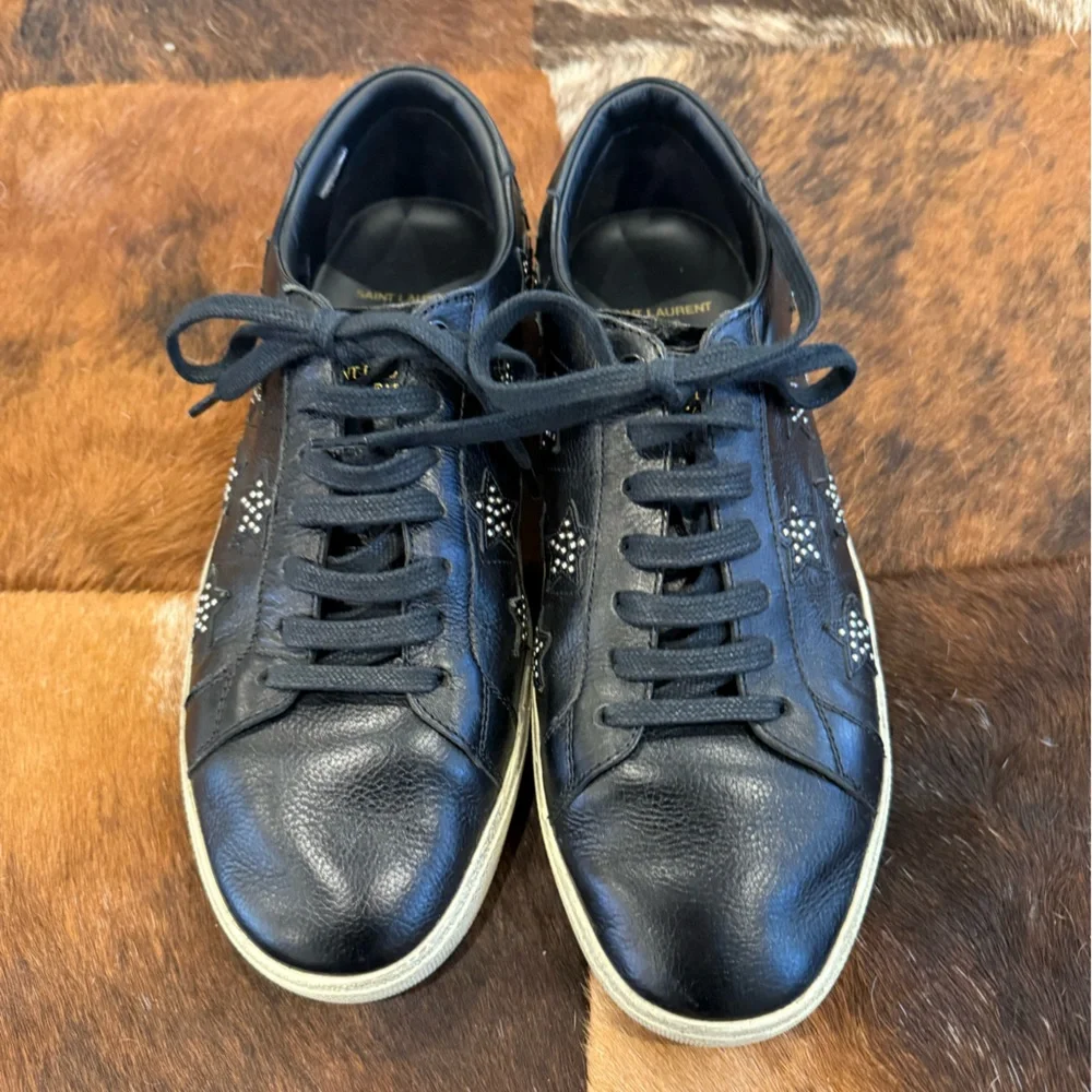 Saint Laurent Black Star Stud SL/06 Sneakers - Picture 2 of 7